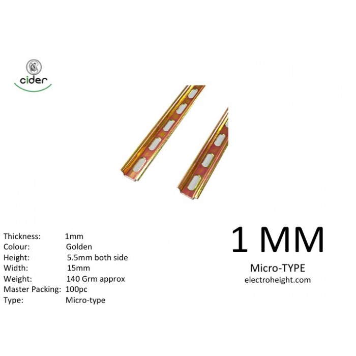 1 mm mcb channel Golden Micro