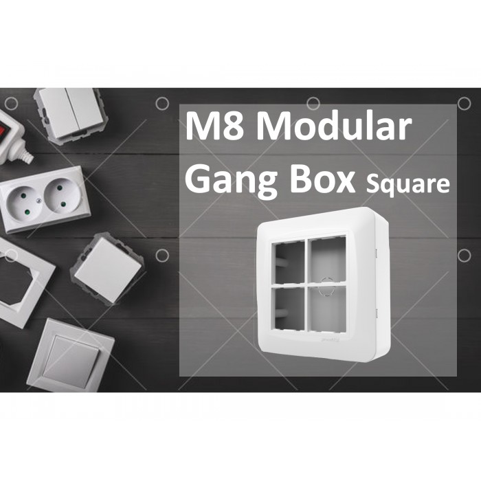 M8 Modular Gang Box Square