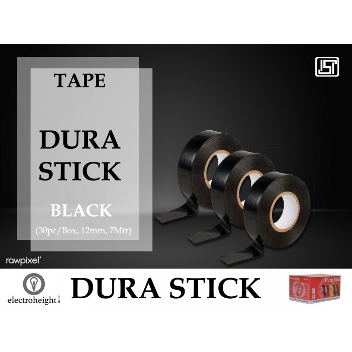 Durastick 12mm 7Mtr Tape Black