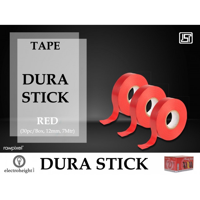 Durastick 18mm 7Mtr Tape Red