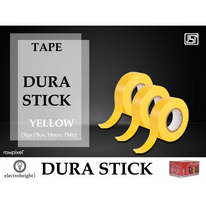Durastick 18mm 7Mtr Tape Yellow