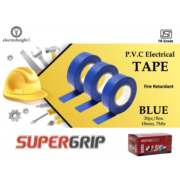 Supergrip 18mm 7Mtr Tape Blue Industrial