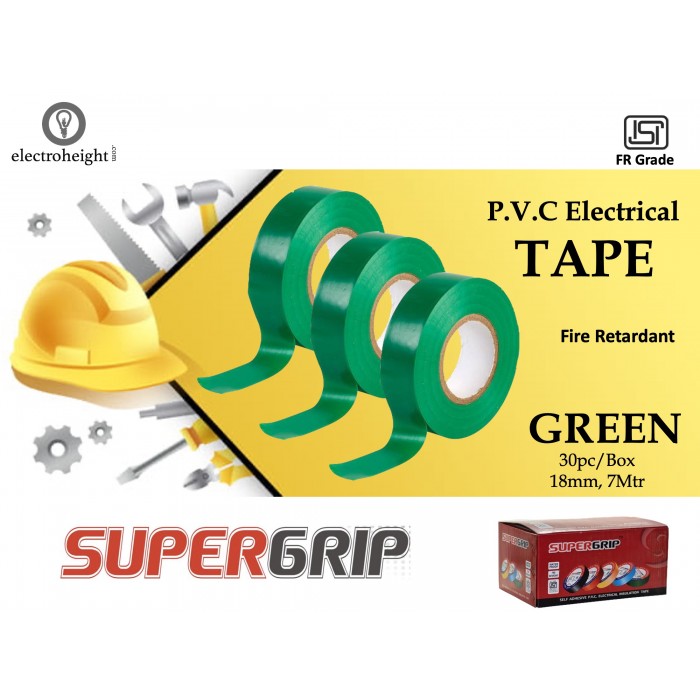 Supergrip 18mm 7Mtr Tape Green