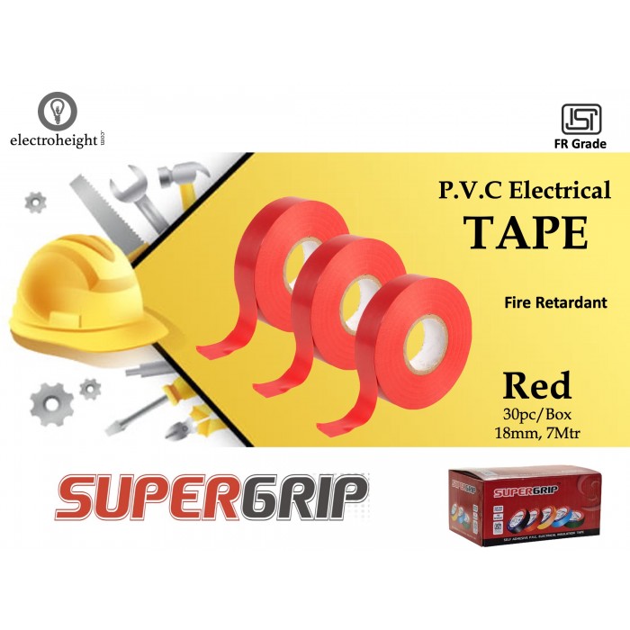 Supergrip 18mm 7Mtr Tape Red